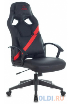 Кресло для геймеров Zombie DRIVER чёрный с красным 