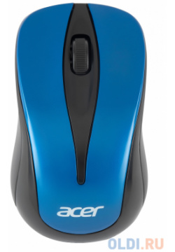 Мышь Acer OMR132 синий/черный оптическая (1000dpi) беспроводная USB для ноутбука (2but) ZL MCEEE 01F 