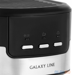 Кофеварка рожковая Galaxy Line GL 0757 1350Вт серебристый ГЛ0757Л