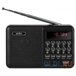 Perfeo радиоприемник цифровой PALM FM+ 87 5 108МГц/ MP3/ питание USB или 18650/ черный (i90 BL) i90 BL 
