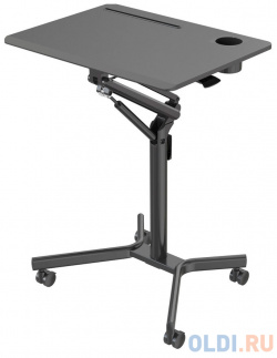 Стол для ноутбука Cactus VM FDS101B столешница МДФ черный 70x52x105см (CS FDS101BBK) 