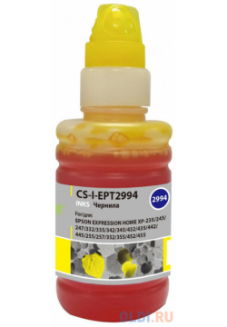 Чернила Cactus CS I EPT2994 желтый100мл для Epson Expresion Home XP 235/332/335/432/435 