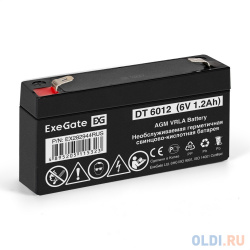 Exegate EX282944RUS Аккумуляторная батарея DT 6012 (6V 1 2Ah  клеммы F1)