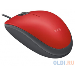 Мышь (910 005489) Logitech Mouse M110 SILENT Red USB 910 005489