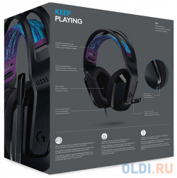 Игровая гарнитура проводная Logitech G335 Wired Gaming Headset черный 981 000978