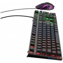 Комплект (клавиатура+мышь) Oklick 500GMK  USB проводной черный [1546797] 1546797