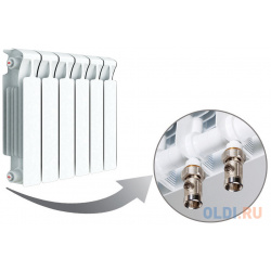 Радиатор RIFAR Monolit 350 х 6 сек НП лев (MVL) 50мм УТ 00038305 