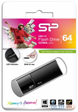 Внешний накопитель 64GB USB Drive  Silicon Power SP064GBUF2U05V1K Флешка
