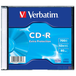 Диски CD R Verbatim 700Mb 48x 52x Slim 200шт 43347 
