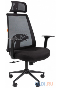 Офисное кресло Chairman 535 Россия BLACK ткань черный/черный (7142313) 