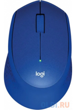 Мышь Logitech M331 Silent Plus синий оптическая (1000dpi) беспроводная USB (3but) 910 004915 