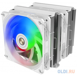 CPU COOLER N600W DT HY white TDP:250W Product Dimension: 125 x 143 158mm Heat Pipe: ?6mm 6 pcs Fan 120x120x25mm Voltage: DC 12V Current ALSEYE 