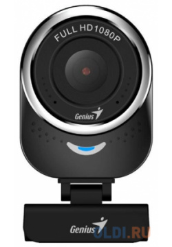 GENIUS QCam 6000  black Full HD 1080p webcam universal clip 360 degree swivel USB built in microphone rotation tilt 90 32200002407