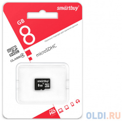 Карта памяти Micro SDHC 64GB Smartbuy Class 10 UHS 1 (без адаптера) Smart Buy SB64GBSDCL10 00 