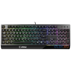 Gaming Keyboard MSI VIGOR GK30  Wired Mechanical like plunger switches 6 zones RGB lighting with several effects Anti ghosting Capability S11 04RU236 CLA