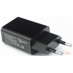 Сетевой адаптер Cablexpert MP3A PC 21 1A USB черный
