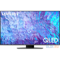 Телевизор QLED Samsung 50" QE50Q80CAUXRU Series 8 черненое серебро 4K Ultra HD 60Hz DVB T2 C S2 USB WiFi Smart TV