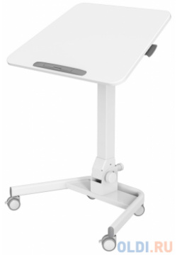 Стол для ноутбука Cactus VM FDS109 столешница МДФ белый 73x50x108см (CS FDS109WWT) CS FDS109WWT