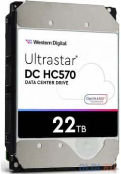 Жесткий диск WD SATA III 22Tb Ultrastar DC HC570 (7200rpm) 512Mb 3 5" (WUH722222ALE6L4) Western Digital WUH722222ALE6L4