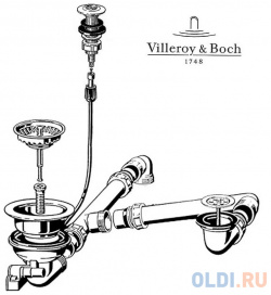 Аксессуары и запчасти для моек Villeroy& Bosch 82150061 пластик/металл Villeroy & Boch 