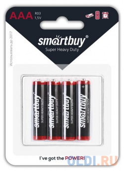 Батарейки Smartbuy SBBZ 3A04B AAA 4 шт Smart Buy 