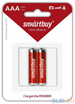 Батарейки Smartbuy SBBA 3A02B AAA 2 шт Smart Buy 