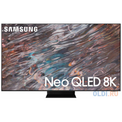 Телевизор QLED Samsung 85" QE85QN800BUXCE Q черный 8K Ultra HD 120Hz DVB T2 C S2 USB WiFi Smart TV (RUS) 