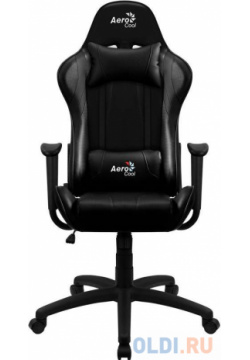 Игровое кресло Aerocool AC100 AIR All Black  черное до 150 кг ШxДxВ : 69x70x121 131см газлифт класс 3 100 мм механизм "Бабочка" 4718009155039