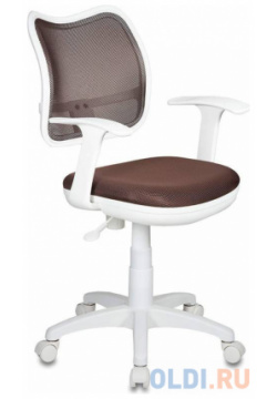 Кресло Бюрократ CH W797/BR/TW 14C спинка сетка коричневый сиденье TW пластик белый 