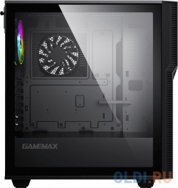 Gamemax Корпус ZORRO BLACK без БП (Midi Tower  Черный 1*USB3 0 1*USB Type C COC fan)