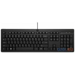 Keyboard HP 125 Wired (black) 266C9AA#ACB 
