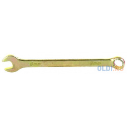 Ключ комбинированный  8 мм желтый цинк// Сибртех 14974