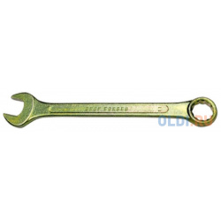 Ключ комбинированный  15 мм желтый цинк// Сибртех 14981