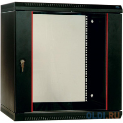 ЦМО Шкаф телекоммуникационный настенный разборный 18U (600 х 350) дверь стекло  цвет черный (ШРН Э 18 350 9005) ШРН 9005