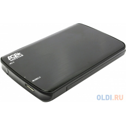 AgeStar 3UB2A12 6G (BLACK) USB 3 0 Внешний корпус 2 5" SATA  алюминий черный безвин констр Age Star