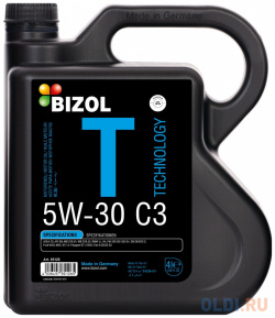 85126 BIZOL Синт  мот масло Technology 5W 30 SN C3 (4л)