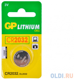Элемент питания GP CR2032 C1 (для биоса мат  плат) 454101 Батарейка Lithium