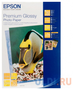 Фотобумага Epson Premium Glossy Photo Paper 10x15 (50 листов) (255 г/м2) C13S041729 