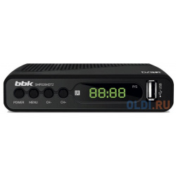 Ресивер DVB T2 BBK SMP028HDT2 черный (B) 