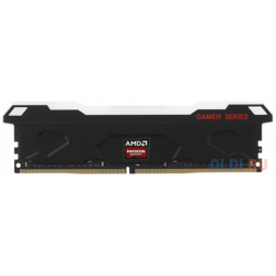 16GB AMD Radeon™ DDR4 3200 DIMM R9 Gamers Series Black RGB Gaming Memory R9S416G3206U2S Non ECC  CL16 1 35V Heat Shield RTL (183665)