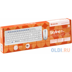 Клавиатура+ мышь  Defender Skyline 895 Nano W(Белый) Кл:104 1000/1500/2000dpi 45895