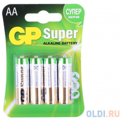 Батарея GP 15A 4шт  Super Alkaline (AA) GP15A 2CR4