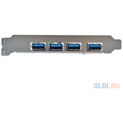 Контроллер Orient VA 3U4PE (PCI E  4 port USB 3 0 доп разъём питания VIA VL800) Ret