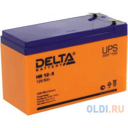 Аккумулятор Delta HR 12 9 12V9Ah Батарея 12В / 9Ач 12B