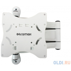 Кронштейн Kromax TECHNO 5 LED 15" 55"  настенный ст свободы max VESA 400x400 35 кг WHITE