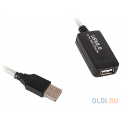 Кабель адаптер USB2 0 repeater  удлинительный активный VCOM Telecom VUS7049 15M