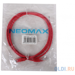 Патч корд литой Neomax NM13001 015R UTP 1 5 м  кат 5е красный 13001