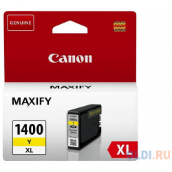 Картридж Canon PGI 1400XL Y 900стр Желтый 9204B001 