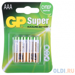 Батарея GP 24A 4шт  Super Alkaline (AAA) GP24A CR4 BC4 Батарейки