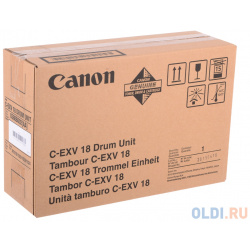 Фотобарабан Canon C EXV18 для  Ir1018/1020 Чёрный 27000 страниц 0388B002AA